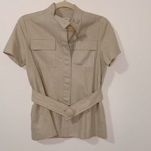 AXARA Women’s Short Sleeve Tan Vest